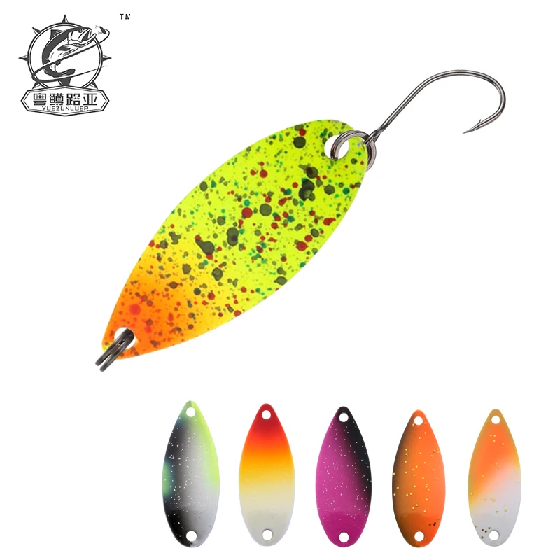 1PcPecheLeurrePescaDohnaLöffel2,8g30mmBunteLöffelKöderKupferStreamMetallAngelnLockenfürForelleDöbelBarschLachs-AliExpress18