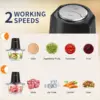 Food Processor Electric Meat Grinder 500W Food Chopper 2 Speed for Vegetable Kitchen Cutter Medium Super Chopping Grinding 4