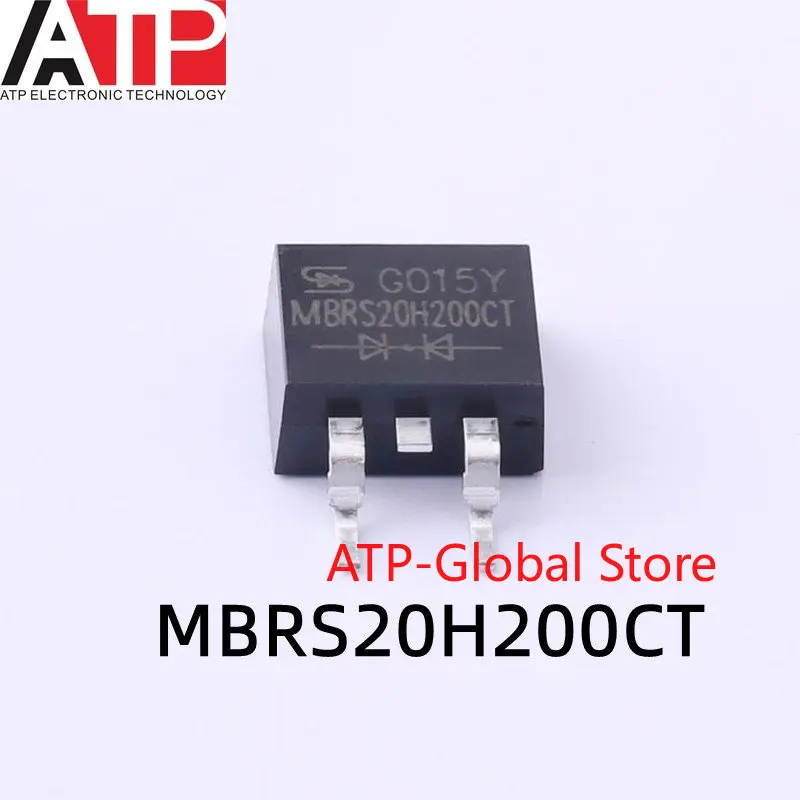 

ATP (10PCS-50PCS) MBRS20H200CT TO-263 MBRS20H200 TO263 20H200 20A200V Schottky diode New and original