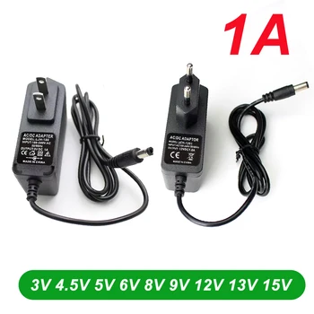 AC-DC 100 V-240 V อะแดปเตอร์ 3V 4.5V 5V 6V 8V 9V 12V 13V 15V 1A Universal Power Adapter อะแดปเตอร์ชาร์จ Eu Us Plug 1