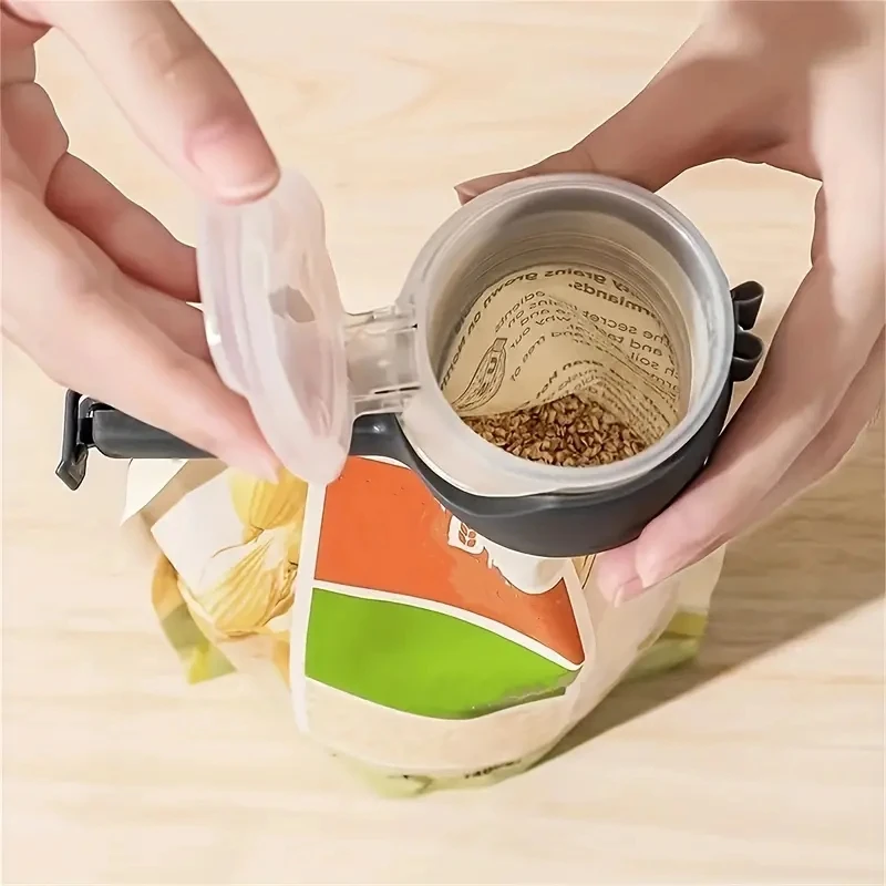 Sealing Clip For Oct Beans Food Bag Pour Spouts 3pcs/Set Random Color Effortlessly Dispense Oats