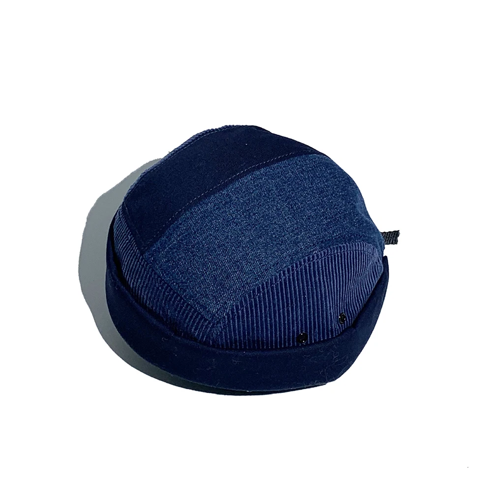 Splicing Brimless Balaclava Docker Miki Hat Men Women Melon Snapback Bomber Caps Cagoule Homme Skullcap