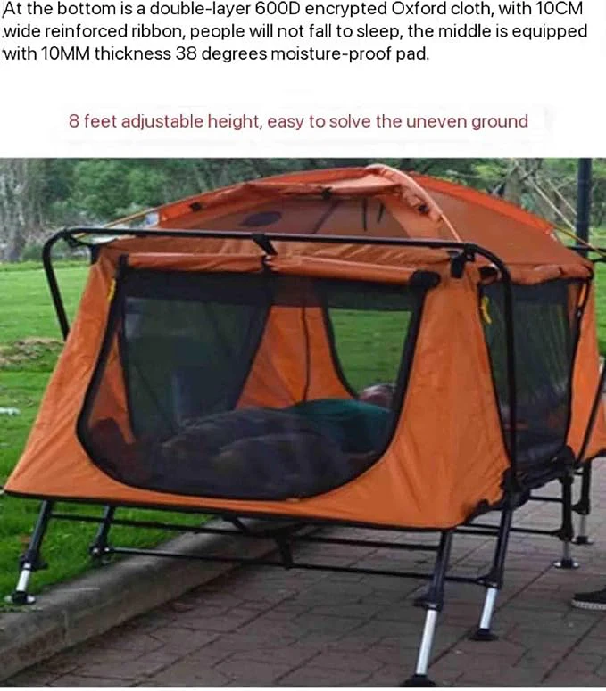 Portable Elevated Camouflage Camping Tent 5