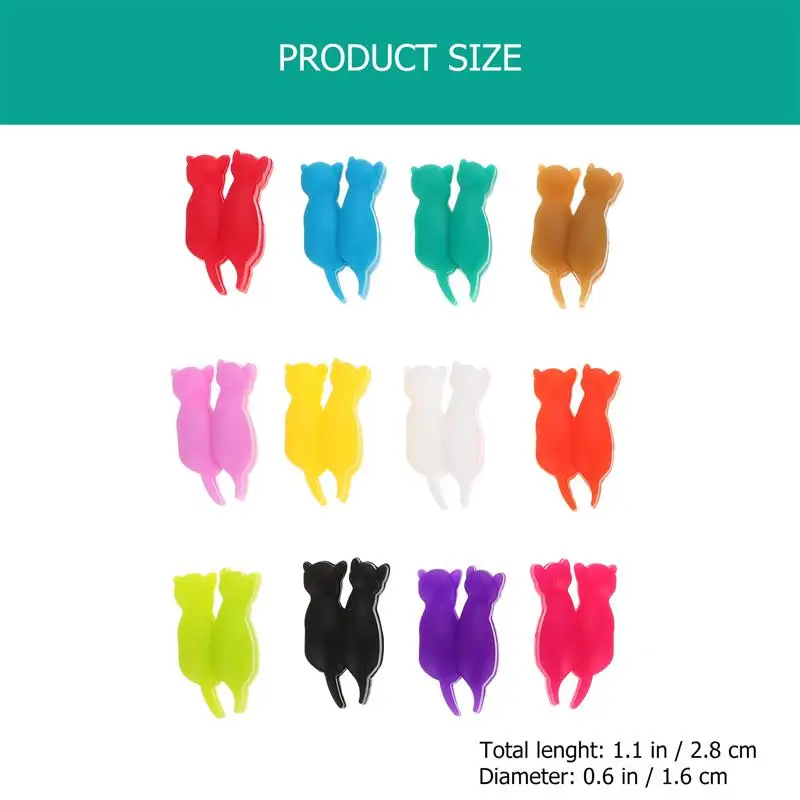 12Pcs Silicone Wine Glass Charm Decorative Cup Marker Wine Glass Marker Party Decor Identifier Cup Mark