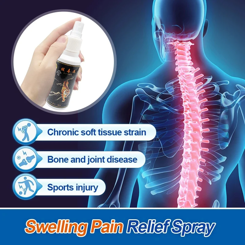 ZB Analgesic spray for arthralgia, knee pain, back pain, relief, massage, muscle strain, detumescence, and analgesia spray
