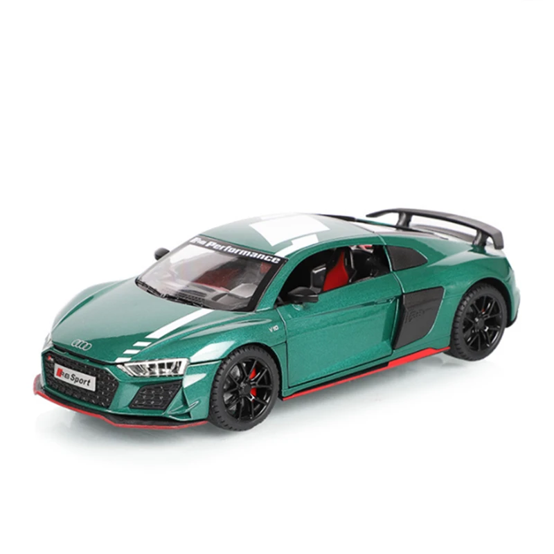 1:24 アウディ R8 V10 プラス合金パフォーマンススポーツカーモデル