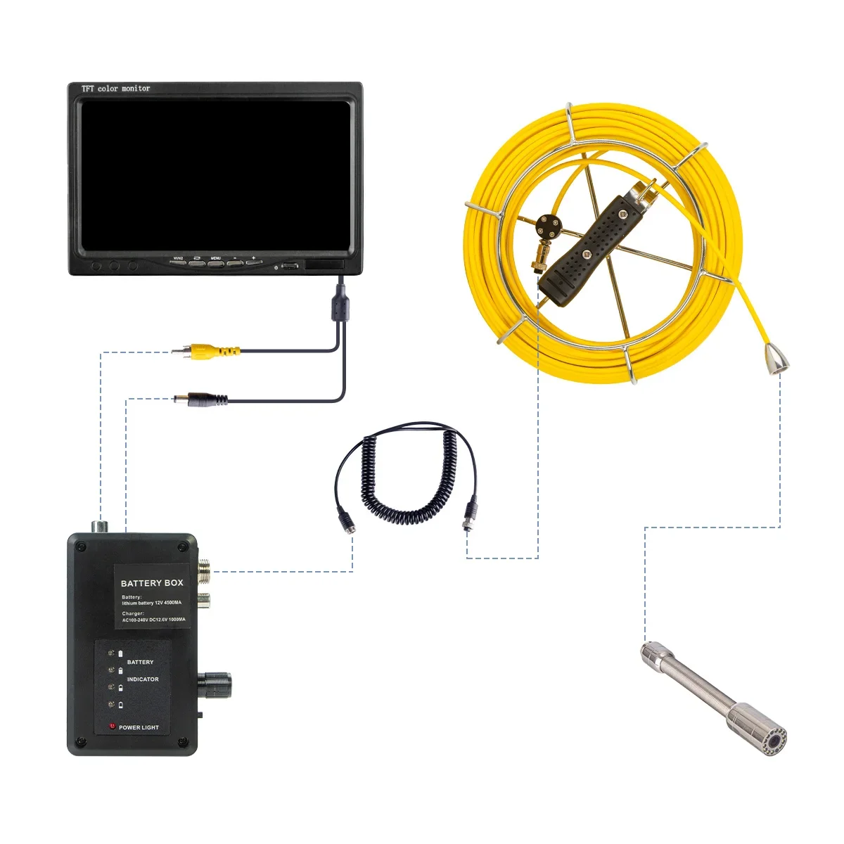 SYANSPAN 7/9 Inch Screen or Display or HD 1080P of the Pipe Inspection Camera and Endoscope Monitor Aparts and Accessories 6