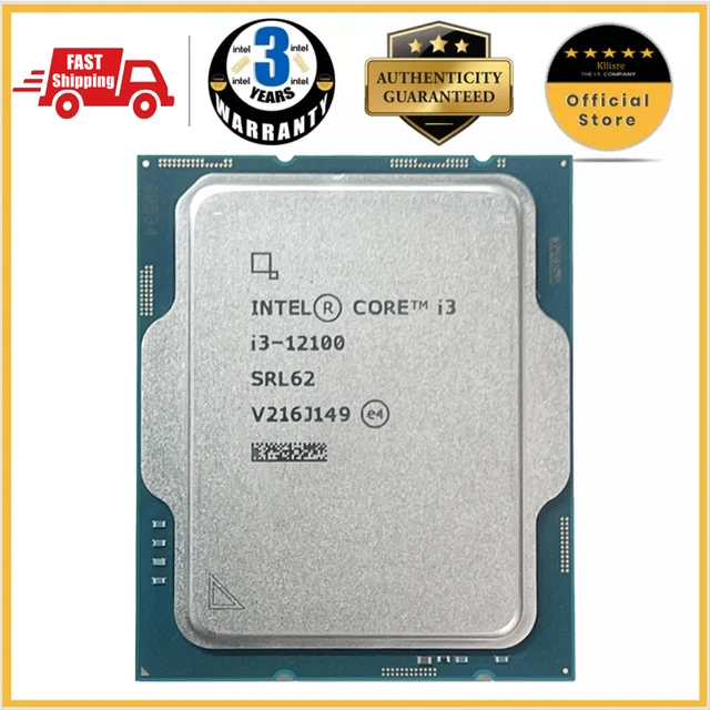 Intel Core i3-12100F 3.3 GHz Quad-Core LGA 1700 Processor