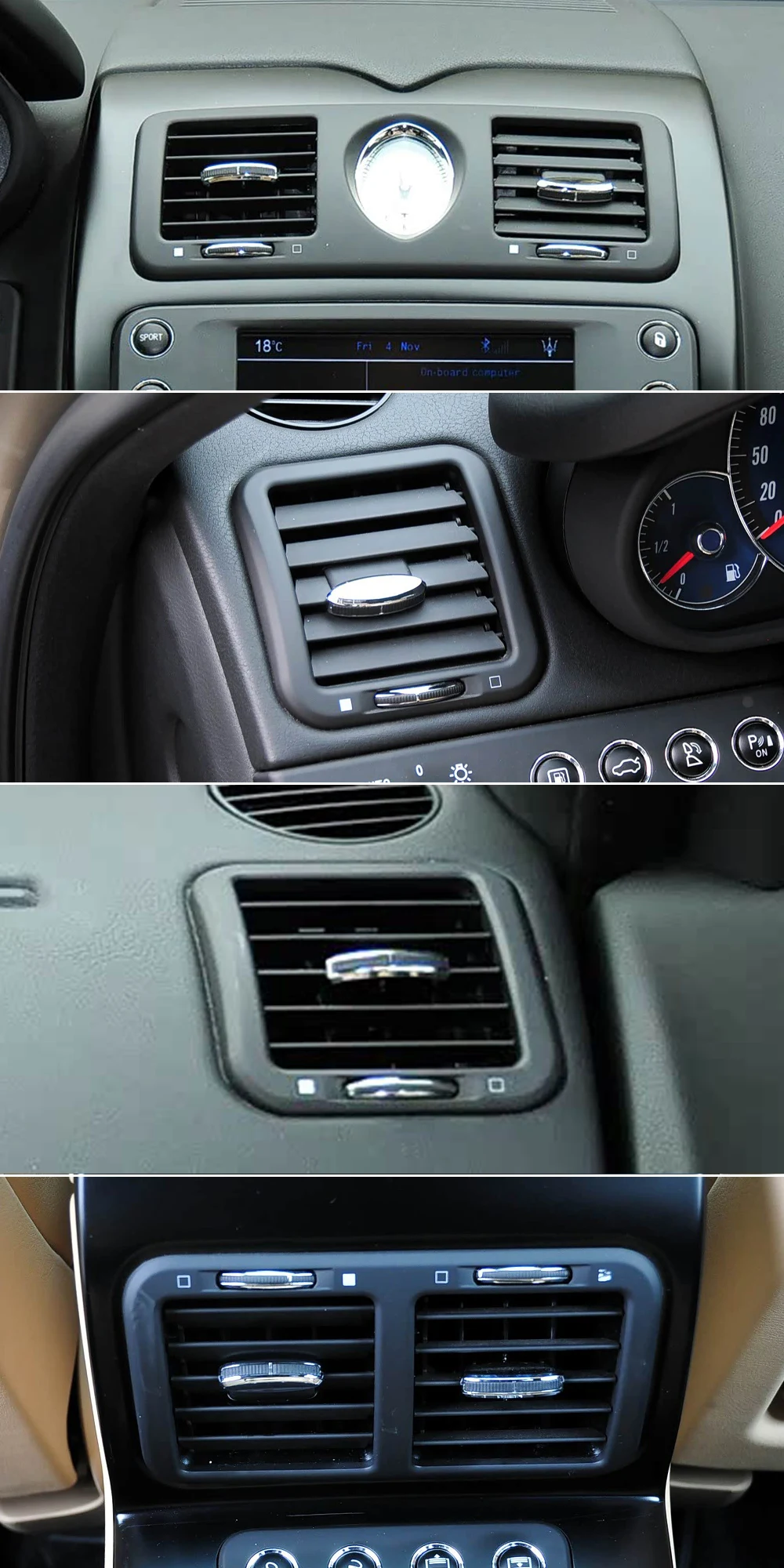 Auto Vorne Hinten Mitte Dashboard Links Rechts Mitte AC Vent Air Vent Panel Abdeckung Für Maserati Quattroporte M139 2004-2012 – Detail 9