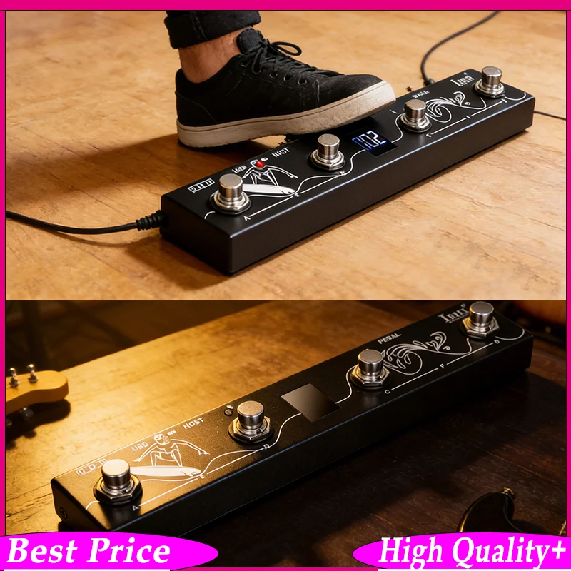 IRIN CHOCOLATE plus Wireless Bluetooth MIDI Pedal Controller Portable Footswitch with App Control Compatible with Windows