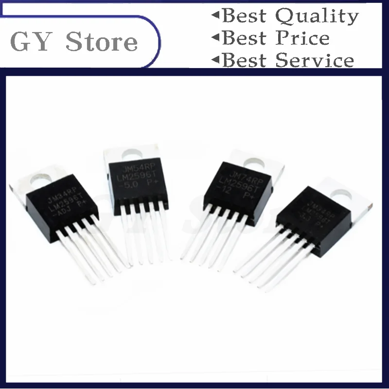10 Pz Lm2596T-5.0 To220-5 Lm2596T To-220 Lm2596-5.0 Lm2596T-3.3 Lm2596-3.3 Lm2596T-12 Lm2596-12 Lm2596T-Adj Lm2596-Adj Lm2596T-5