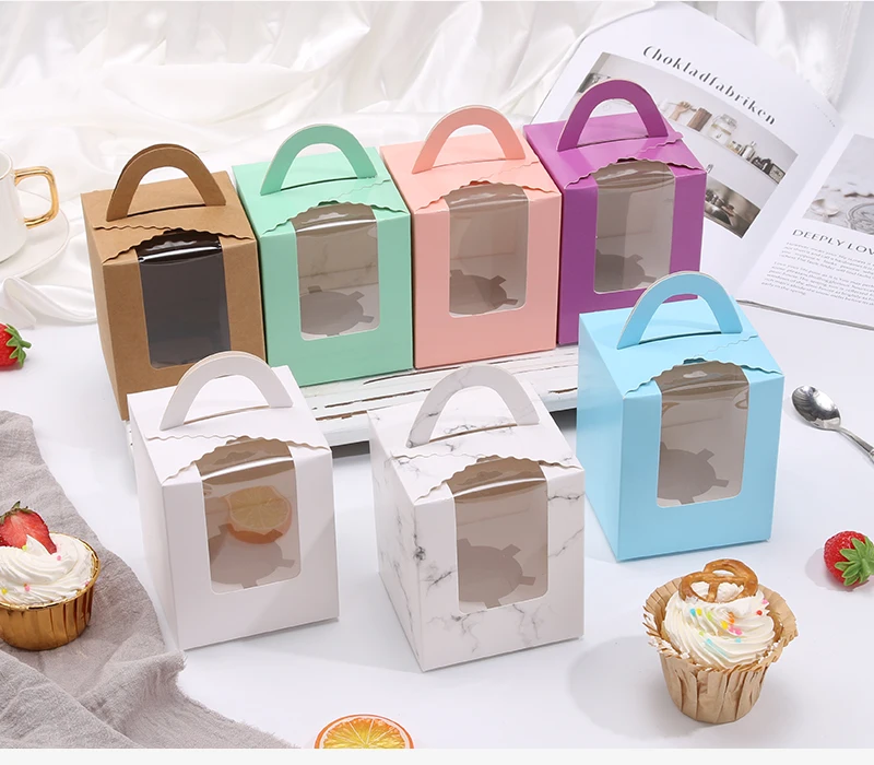 Boîtes à Cupcakes 12 Trous Avec Fenêtre Transparente - Carton Alimentaire, 30x22.8x9 Cm, Lot De 10 - Pour Muffins, Gâteaux