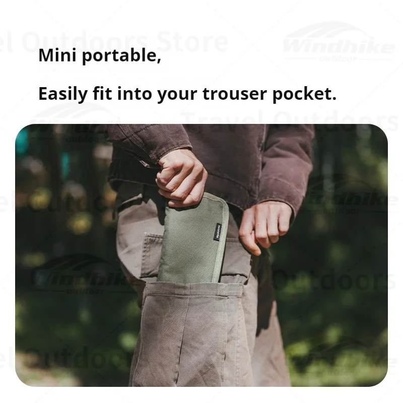 Naturehike XL01 Ultra-light Folding Stool Camping Outdoor Fishing Chair Portable 325g Easy to Take Aluminum Alloy Bearing 180kg