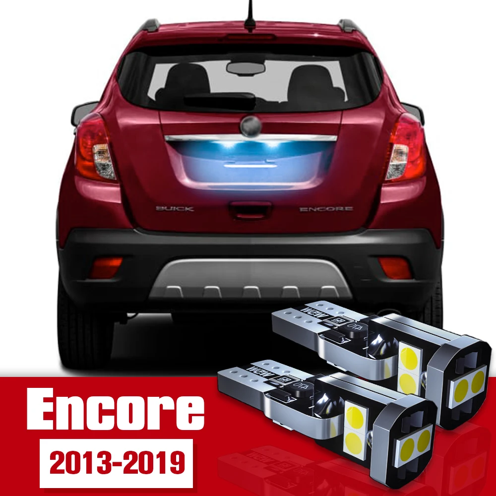 

2pcs License Plate Light Accessories LED Bulb Lamp For Buick Encore 2013 2014 2015 2016 2017 2018 2019