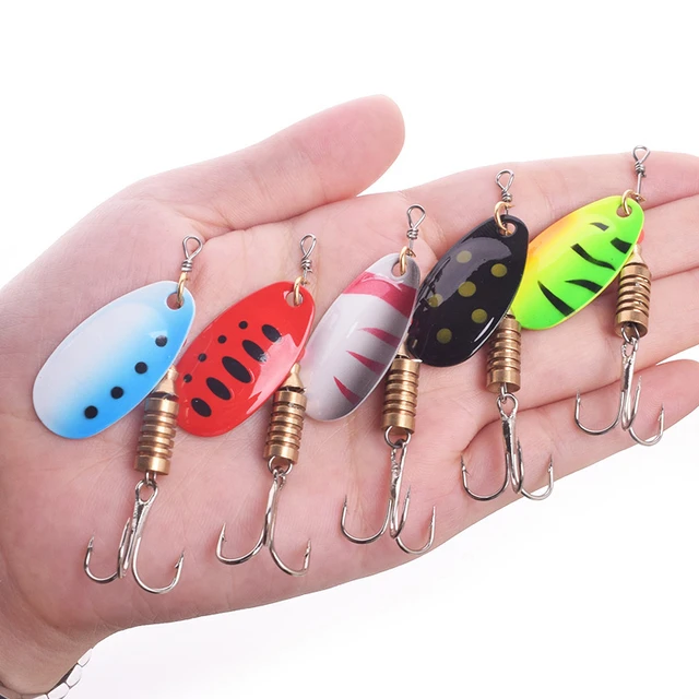 5pcs/lot Fishing Spoon Lures Spinner Bait 2.5g 3.5g 5.5g Fishing Wobbler  Metal Baits Spinnerbait Isca Artificial Free With Box - Fishing Lures -  AliExpress