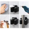 10/1x Self-Adhesive Mop Holder Clips Stainless Steel Drilling Mop Broom Holder Rack with Screw Kitchen Bathroom Organizer Shelf 6