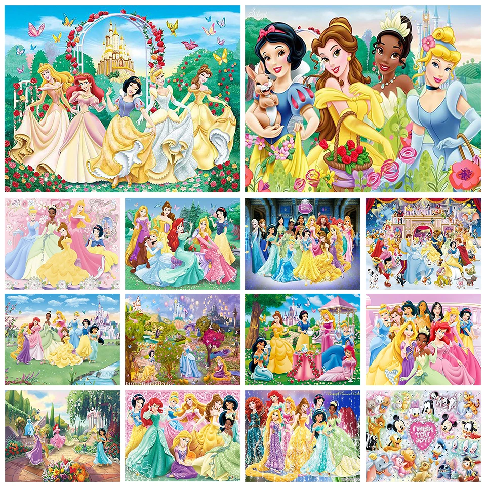 Disney-Handmade-DIY-Cartoon-Princess-Diamond-Painting-Kit-Castle-Girl