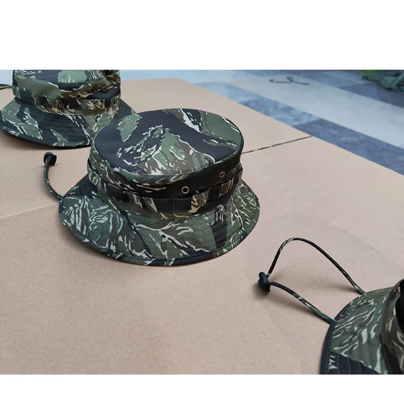 Summer Short Brim Tactical Benny Hat Jungle Tiger Spot SOG Fashion Outdoor Mountaineering Sun Shading Round Brimmed Hat