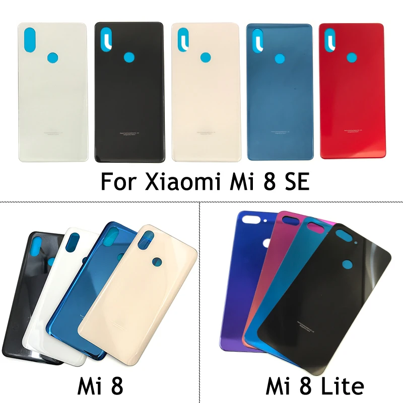 Replacement Rear Glass Battery Back Cover Case Door Housing For