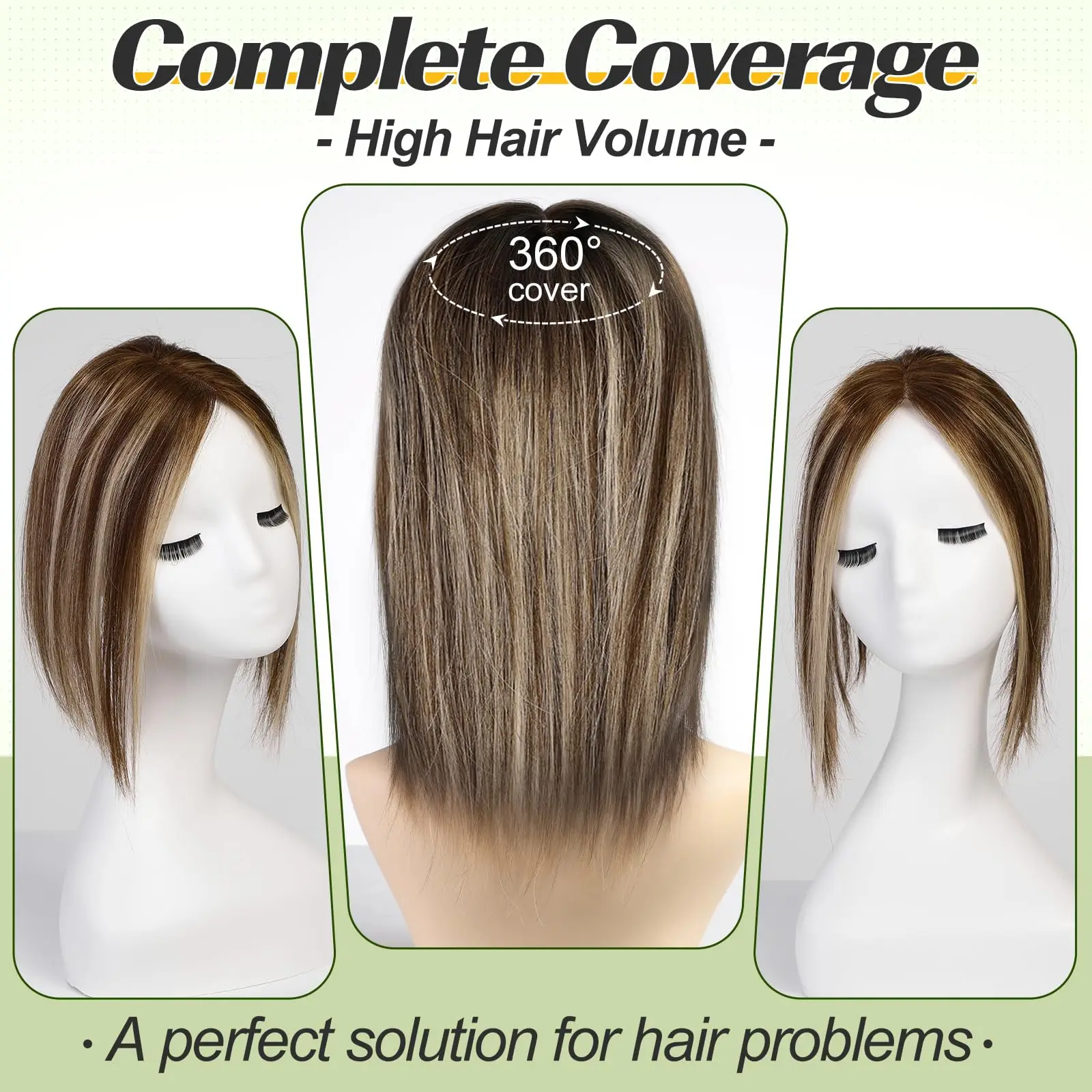 Remy Human Hair Toppers Lace Base Clips in Hair Copper Brown Blonde Mixed Extensions for Women 10 Inches Hairpieces human hair toppers