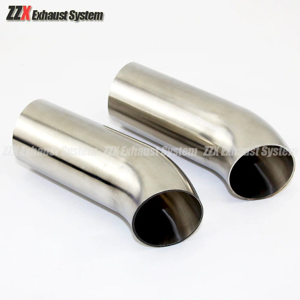 2 Piezas Codo De Escape De Acero Inoxidable 304 - 45°, Diámetro 76 Mm, Para Modificación De Tubos De Escape
