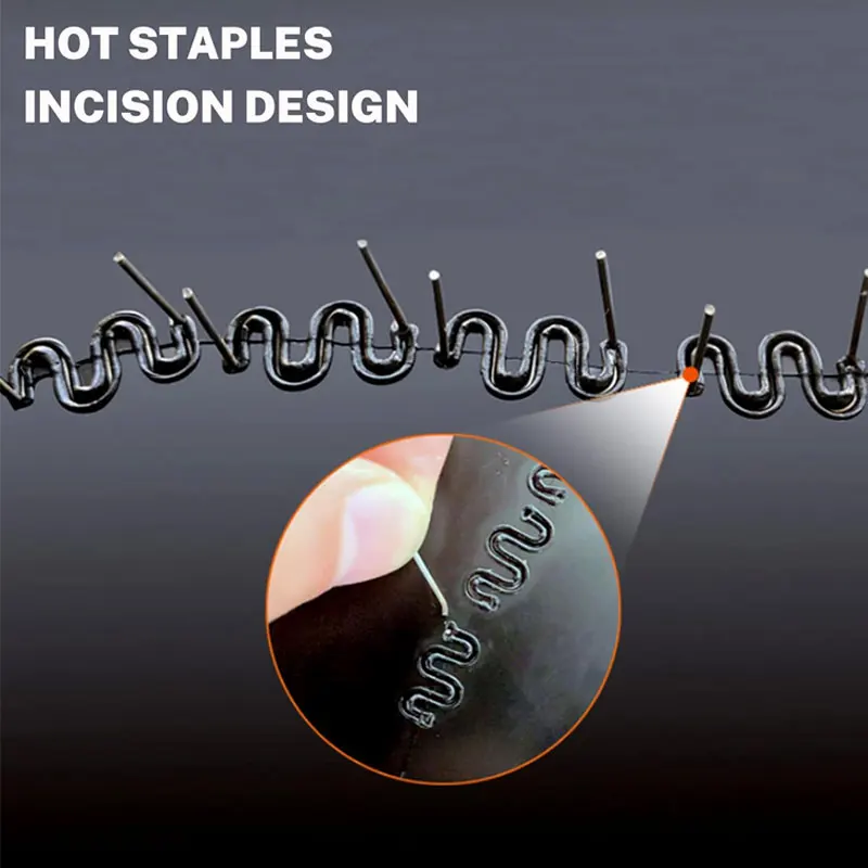 200/500/1000PCS Hot Welding Gun Nails Repair Car Bumper Welding Plastic Machine Accessories Parts Tools Kit Stapler Staples 4