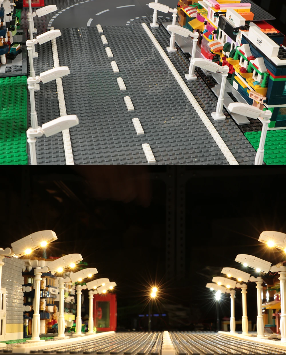 1 Stück 0,8mm Pin DIY 1x4 Bausteinlampe für Lego Straßenbeleuchtung Elektrische Dekoration 1X1 LED-Stein USB Stadtbeleuchtung – Detail 1