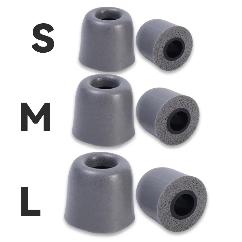 Premium Memory Foam Earbuds for Noise Isolation - Soft Replacement Ear Tips (3 Size Options)