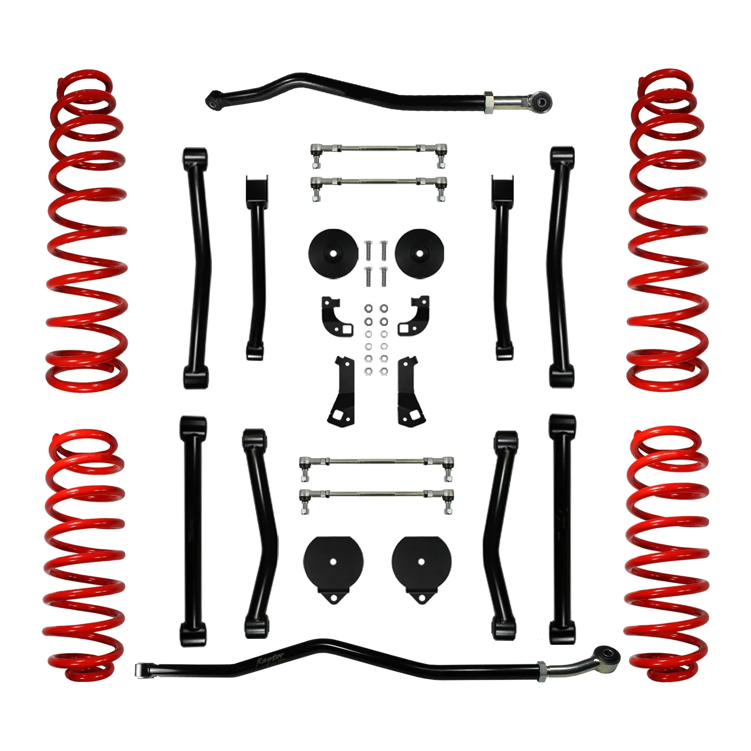 

4x4 Offroad 2.5" Lift Coil Spring Suspension Kit Control Short Arm Front Rear Track Bar Sway Link For 2007-2018 Jeep Wrangler JK