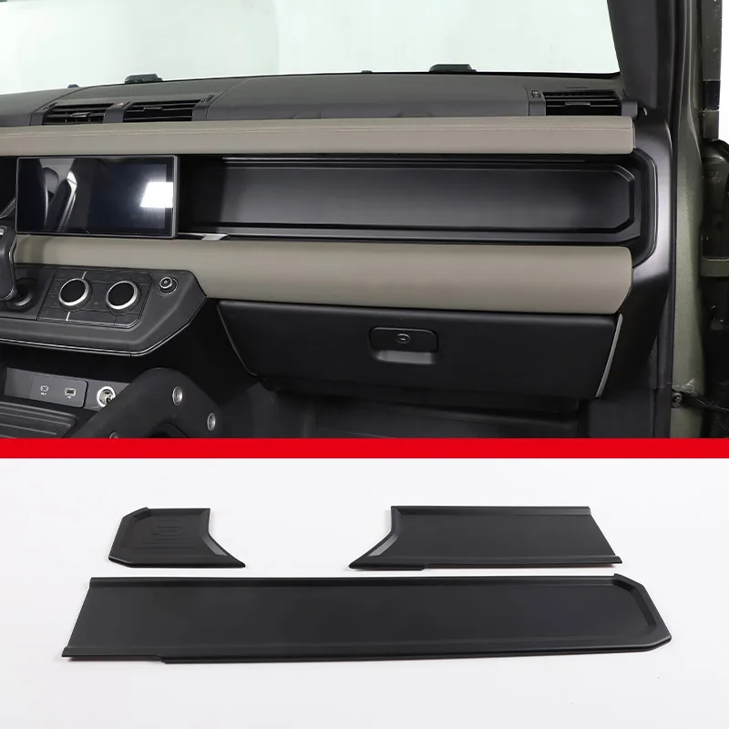 ABS Matte black For Land Rover Defender 110 2020-24 Car Interior  Modification Protection Cover Decorative Patch Car Accessories - AliExpress