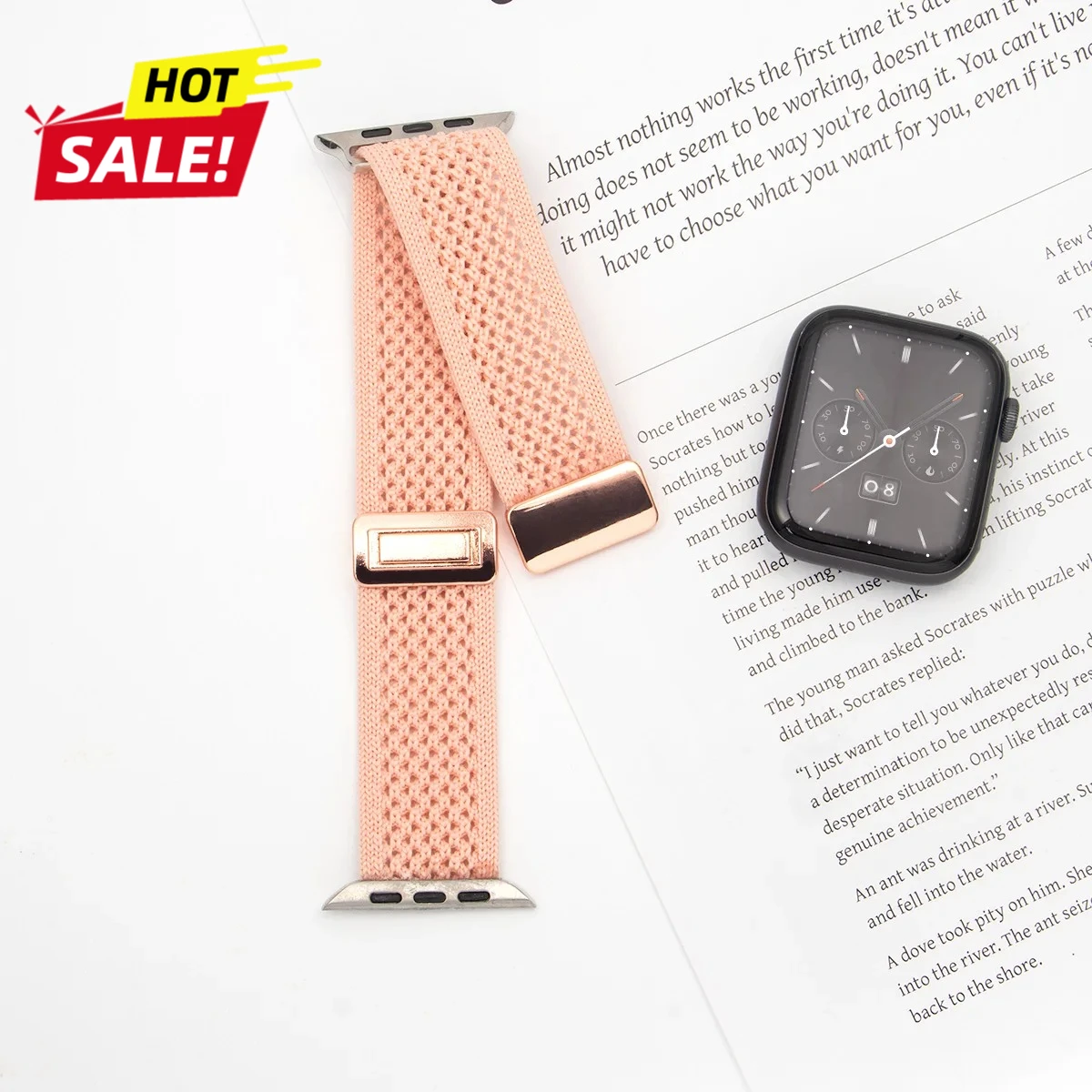Breathable Braided Nylon Magnetic Watch Strap