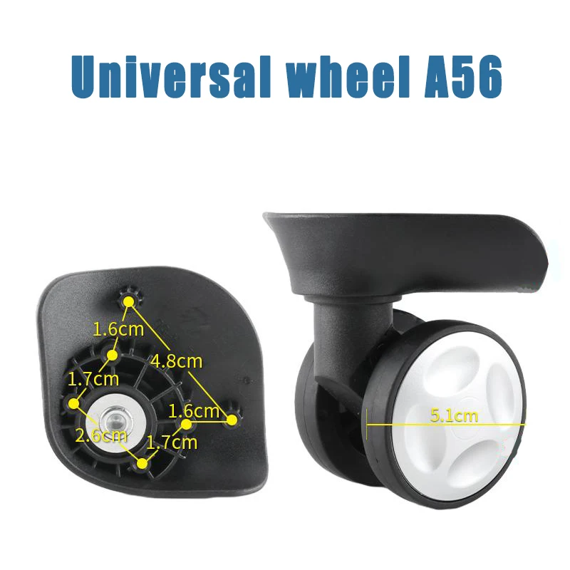 

Suitable For A56 Suitcase Pulley Trolley Suitcase Carrying Wheel Accessories Replacement Suitcase Repair Silent Universal Wheel
