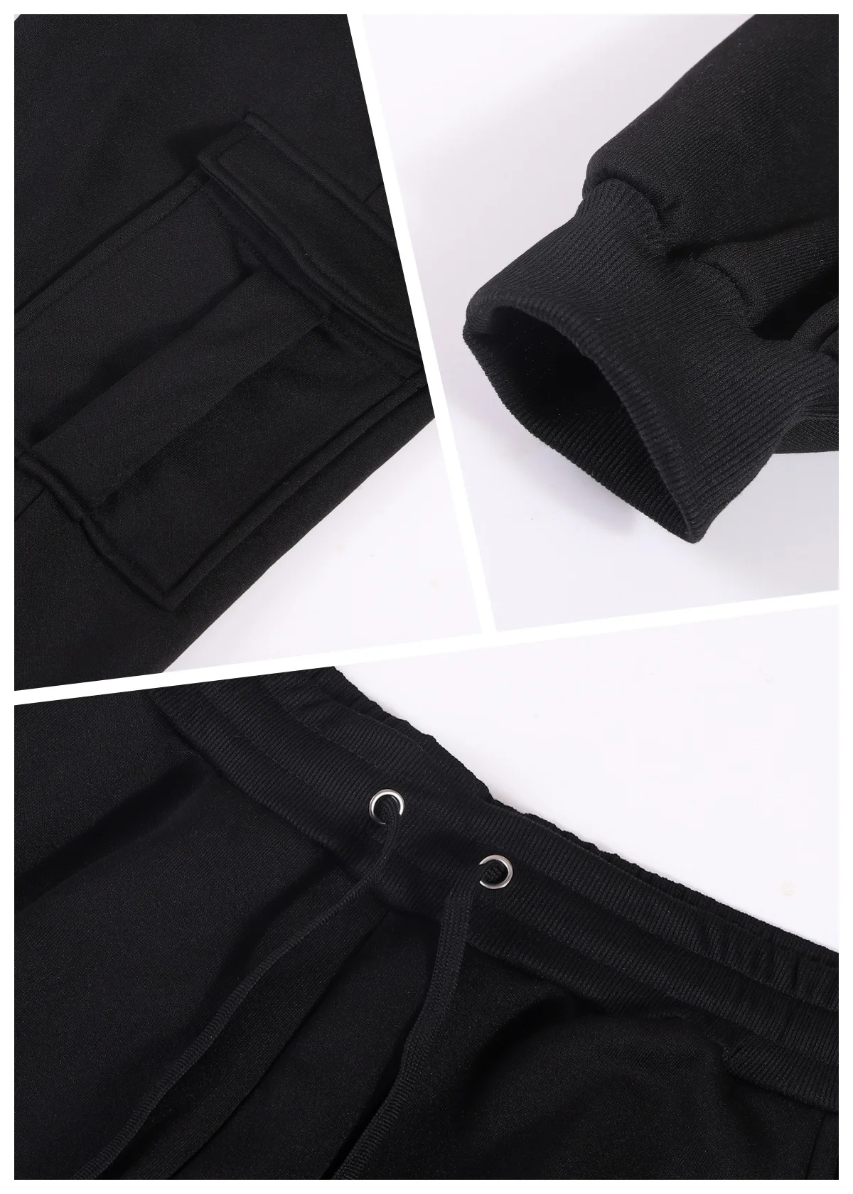 Mens Sweatpants Straight Fit Joggers for Sports and Streetwear Loose Oversized Drawstring Long Pants Men Multi-pocket Pants 6