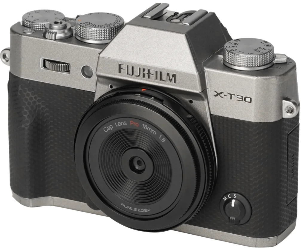 FUNLEADER18mmF8proFullFramePancakeLensforSonyEFujiX