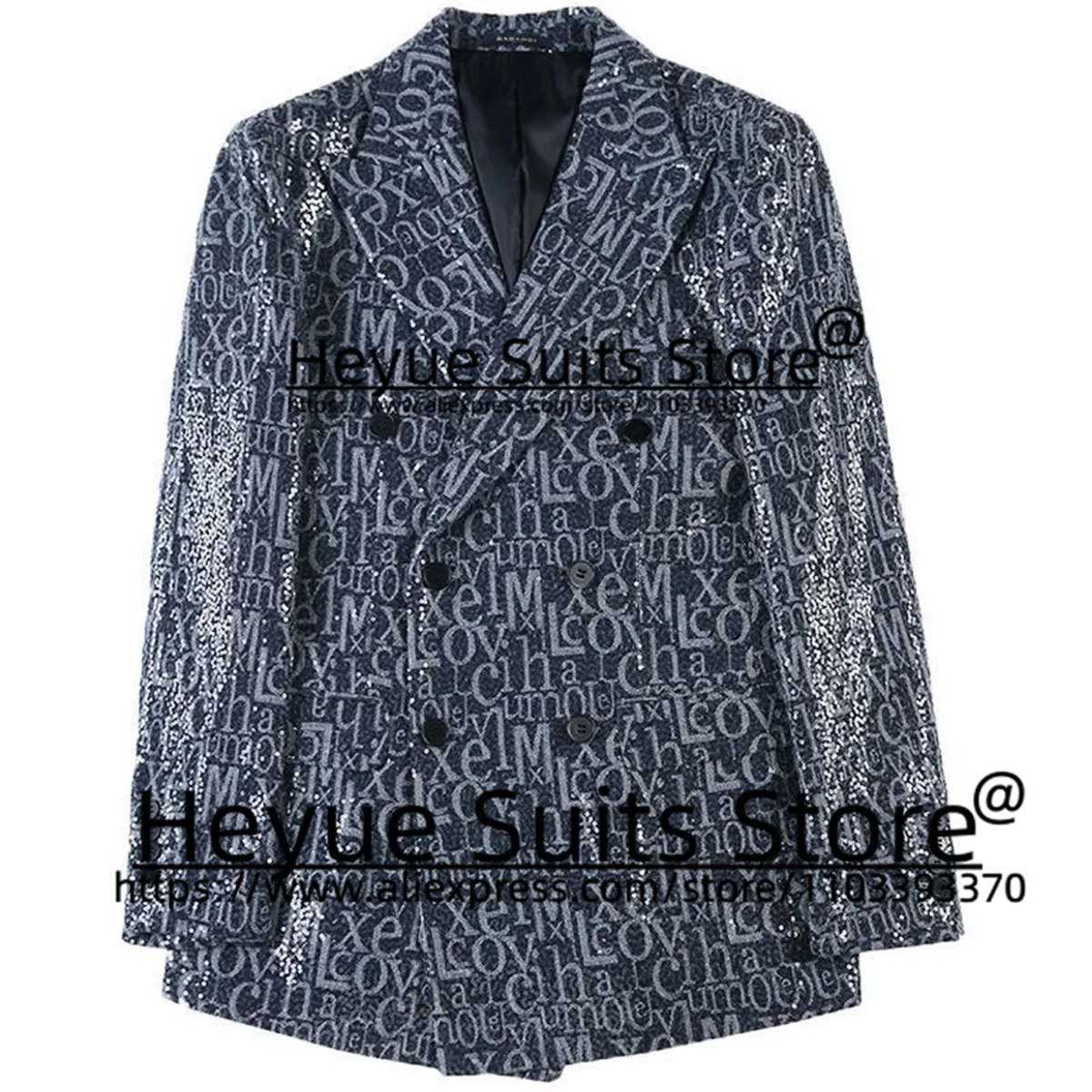 Fashion Prom Men Suits Slim Fit Double-breasted Groom Formal Tuxedos2 Pieces Sets Custome High Qublity Male Blazer Costume Homme