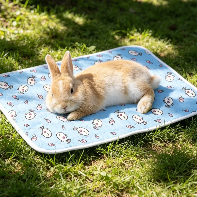 Pet Cooling Mat For Dogs And Cats Summer Ice Silk Sleeping Pad_voghion.com