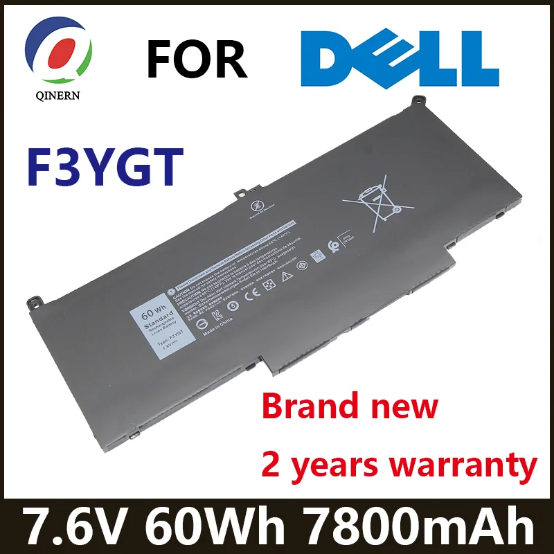 

Аккумулятор F3YGT для ноутбука Dell Latitude 7,6 12 13 7480 7000 7280 E7280 E7290 E7380 E7390 7290 7000 7380 7390 7480 7490