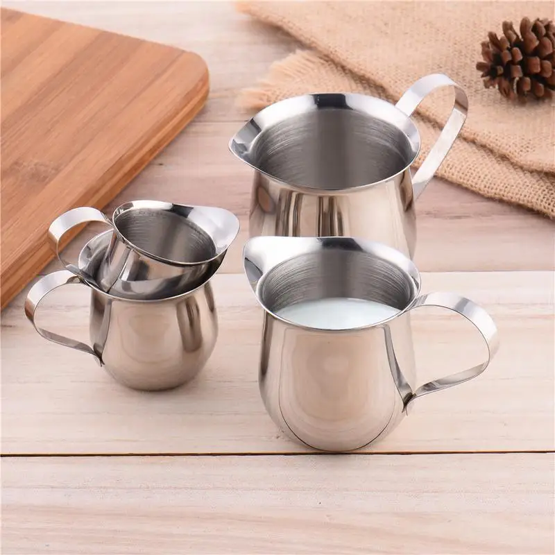 Stainless Steel Milk Frothing Pitcher Espresso Steam Coffee Barista Craft Latte Cappuccino Milk Cream Cup Frothing Jug Pitcher