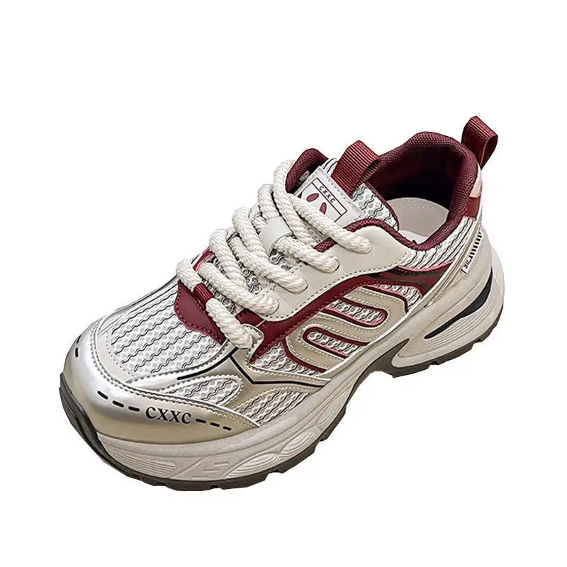 Daddy shoes women's thick sole sports retro 2024 spring new casual everything explosive