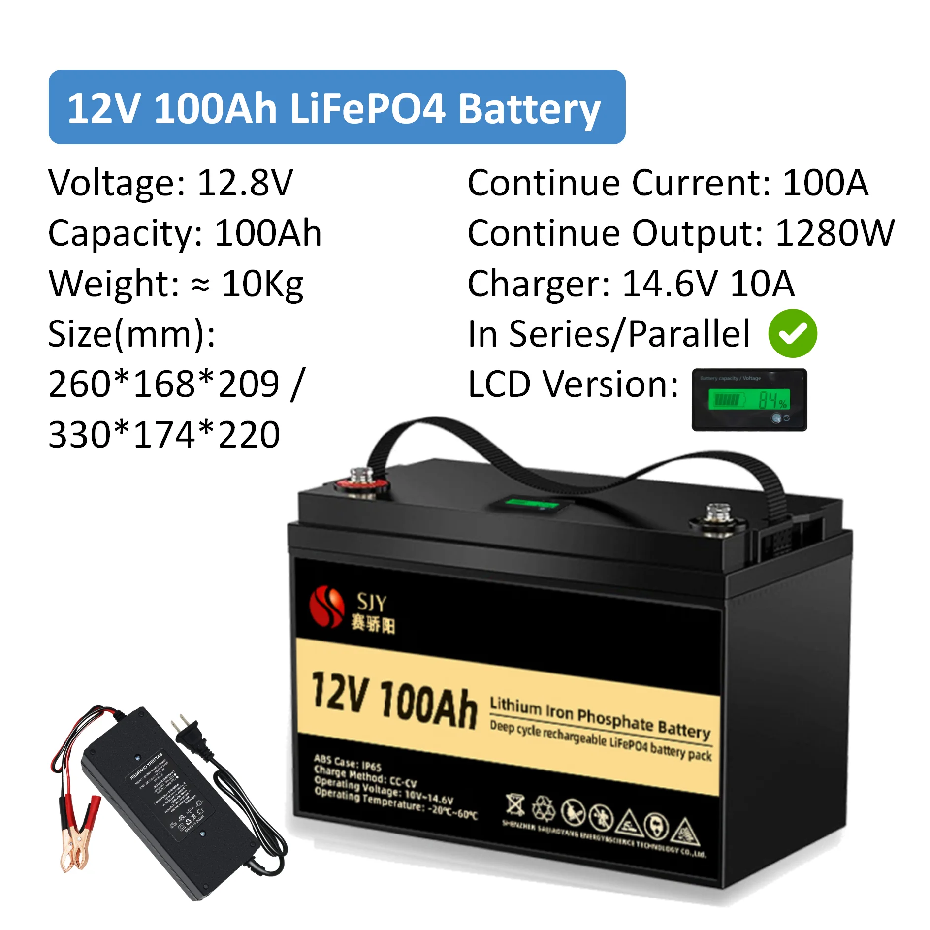 SJY LiFePO4 Lithium Iron Phosphoate Battery 12V 24V 48V SJY LiFePO4 Lithium Iron Phosphoate Battery 12V 24V 48V