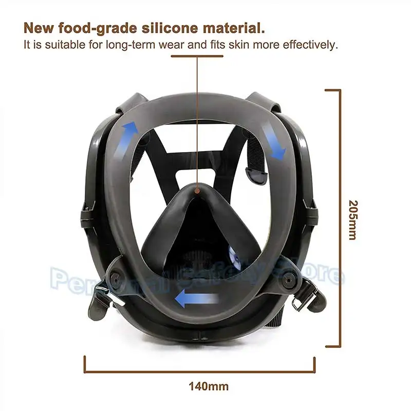 Gros plan sur une tasse de nez remplaçable pour masque 6800, montrant les détails en silicone