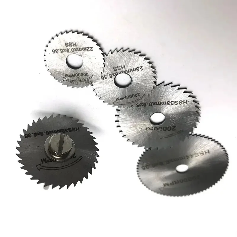 6pcs High Speed Steel HSS Saw Disc Wheel Cutting Blades Mini Circular Saw Blade Set With Extension Rod For Drills Rotary Tools