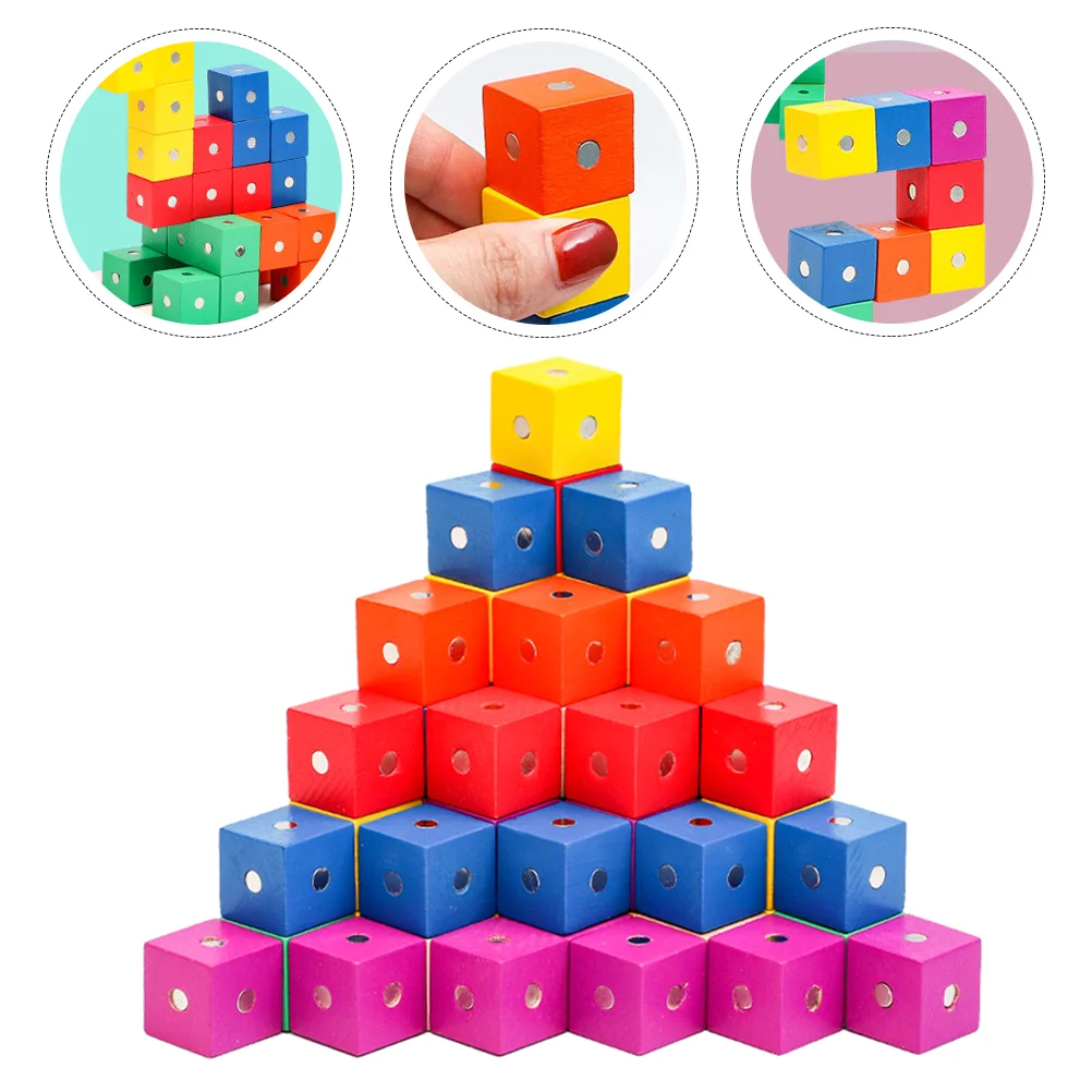 

30pcs Innovative Magnet Cube Magnetic Building Block Sensory Toy (Random Color)