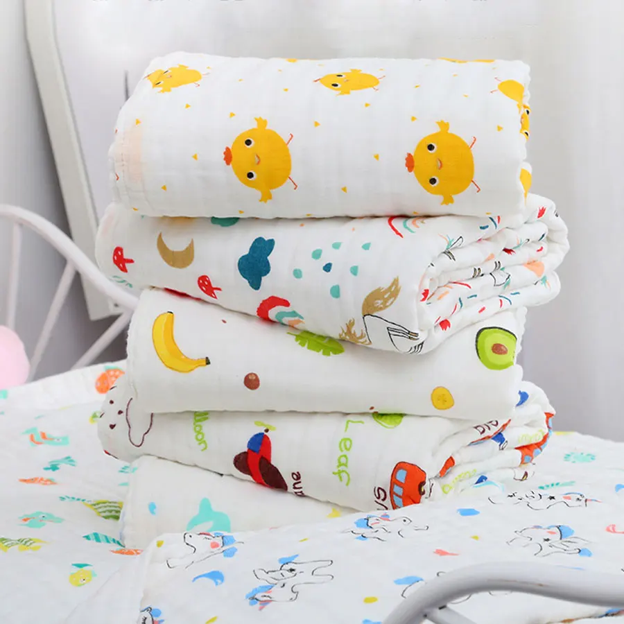 Cotton Gauze Baby Bath Towel Pure Cotton Newborn Infant Towel Blanket Newborn Baby Bath Towel All Cotton
