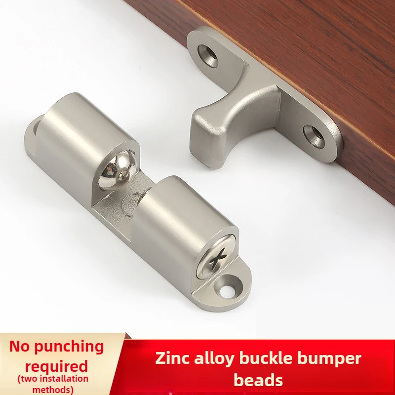 No-Drill Zinc Alloy Magnetic Door Catch-Strong Magnetic Spring Clips for Cabinets and Wardrobes close