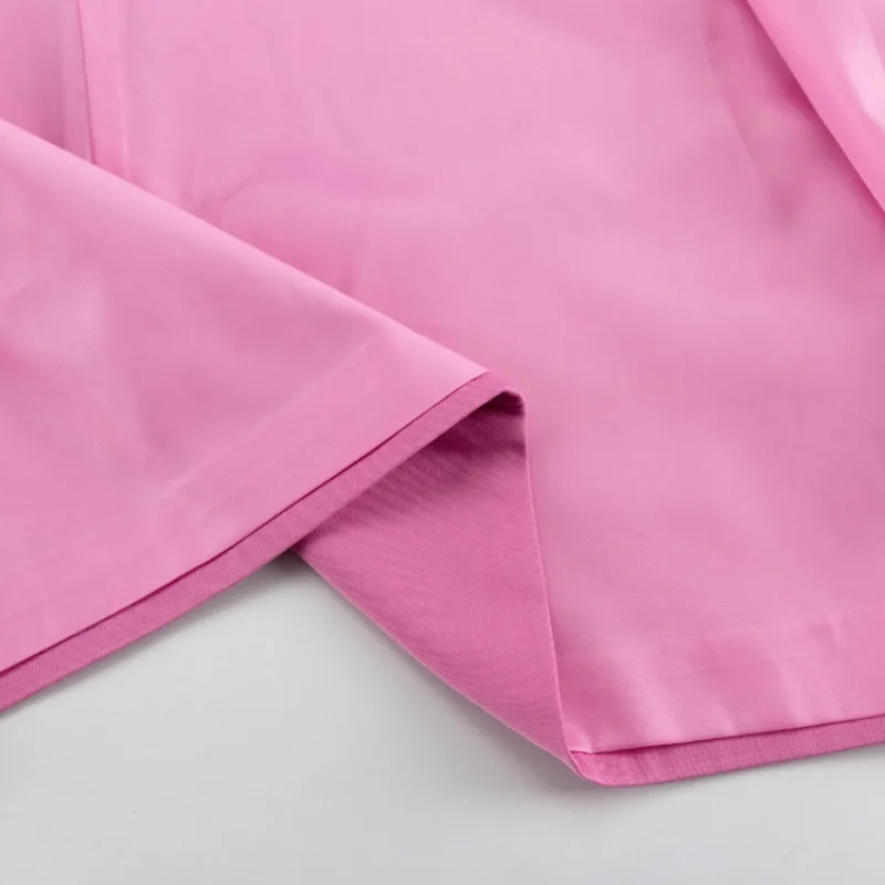 Slim Long Blazer Suits For Women Fashion Pink High Waist Skirts Female Turn Collar Blazer 2 Piece Sets Womens Outfits New