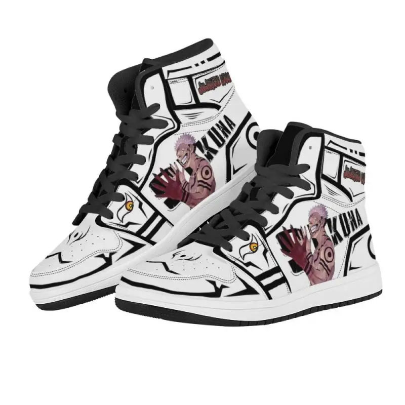 

Anime Jujutsu Kaisen Men's Sneakers Cowhide Stitched Akatsuki High Barrel Stitched Satoru Gojo Unisex Sneakers High-Top Sneaker