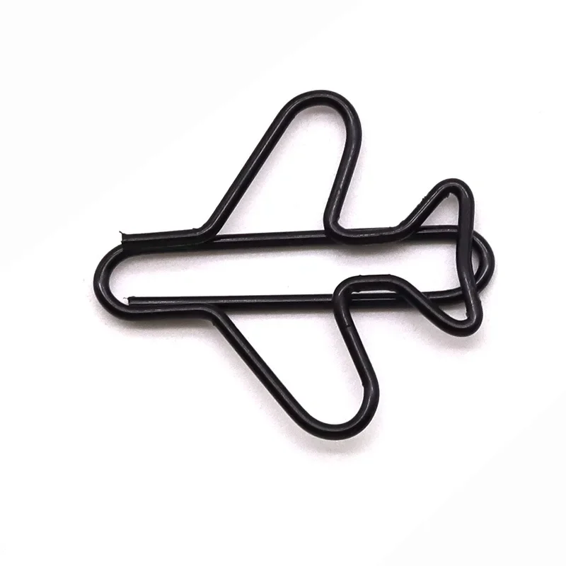 20 Pieces Metal Airplane Shape Office Paper Clips School Office Stationery 2.6x3.0cm DIY Paper Clip Holder Craft Supplies paper clips