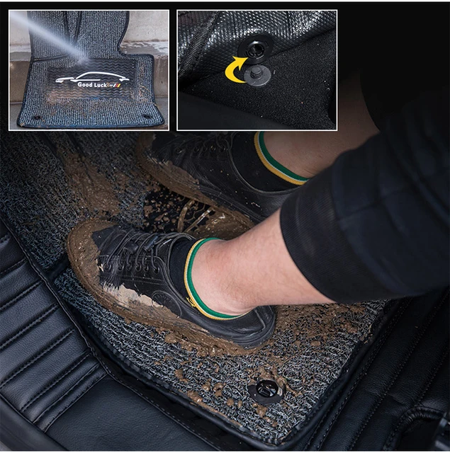 LHD Auto Boden Matte Innen Teppich Teppiche Fuß Abdeckung Pad Matten  Abdeckung Pu Leder Zubehör Für Hyundai Tucson NX4 2021 2022 2023 :  : Auto & Motorrad