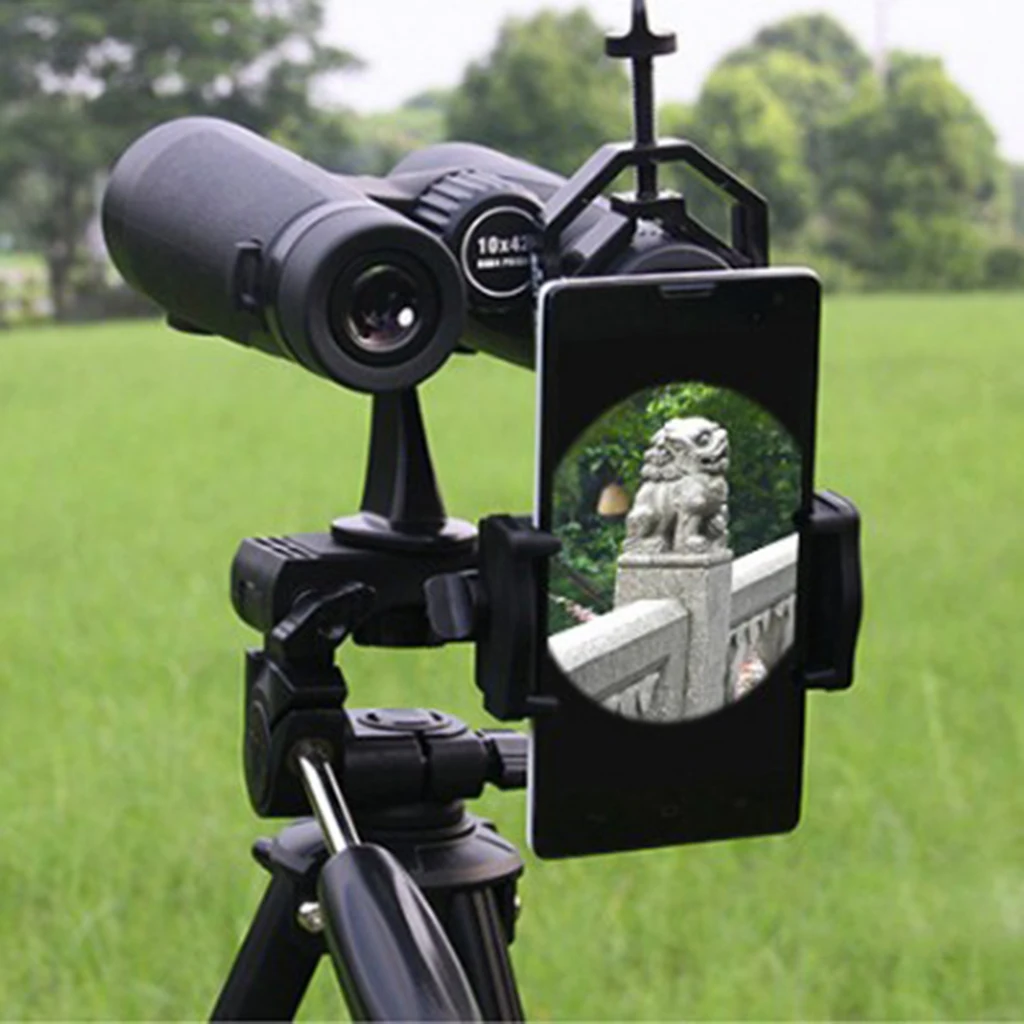 Universal Cell Phone Telescope Adapter Mount Monocular Spotting Scope Telescope Mobile Phone Holder Bracket Support Eyepiece